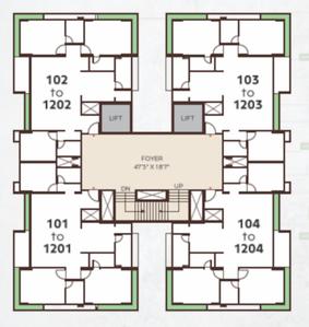Project Image of 0.0 - 1325.79 Sq.ft 3 BHK Apartment for buy in Malbar Prime