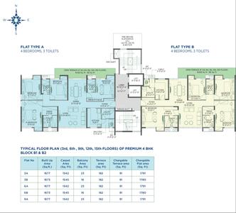 Project Image of 1036.0 - 2019.0 Sq.ft 3 BHK Apartment for buy in Morya Phase I