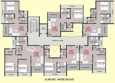 AK Taj Corner Taj Corner Cluster Plan 1