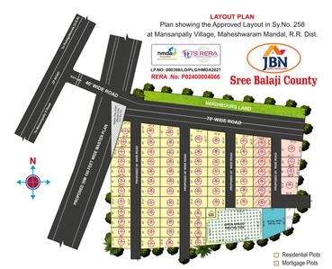 Project Image of 1313.95 - 3428.95 Sq.ft Residential Plot Plot for buy in JBN Sree Balaji County