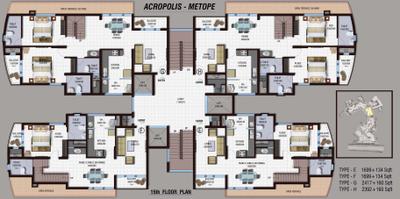 Project Image of 483.0 - 4762.0 Sq.ft 1 BHK Apartment for buy in Landmark Acropolis