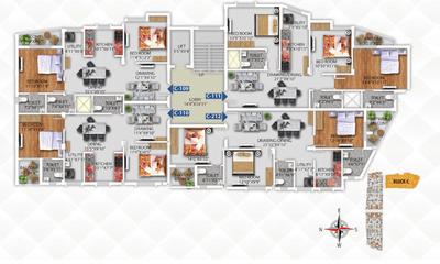 Project Image of 1526.0 - 1732.0 Sq.ft 3 BHK Apartment for buy in Shree Ganesh Navya Residency