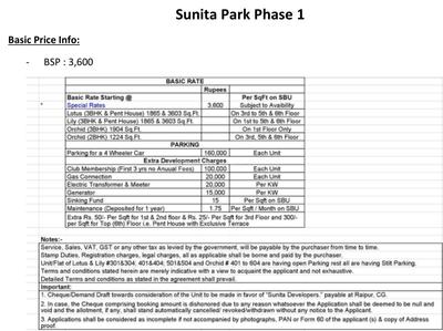 Project Image of 1122.0 - 3603.0 Sq.ft 2 BHK Apartment for buy in Sunita Park Phase 1