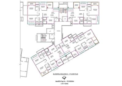 Project Image of 567.0 - 1070.79 Sq.ft 1 BHK Apartment for buy in Amit Bloomfield Phase III J And K Building