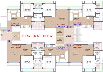 Project Image of 720.0 - 980.0 Sq.ft 1 BHK Apartment for buy in Aastha Bhakti Heights