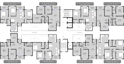 Project Image of 990.0 - 1032.0 Sq.ft 3 BHK Apartment for buy in Unique K Ville Phase III