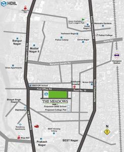 Project Image of 661.0 - 1114.0 Sq.ft 2 BHK Apartment for buy in HDIL The Meadows