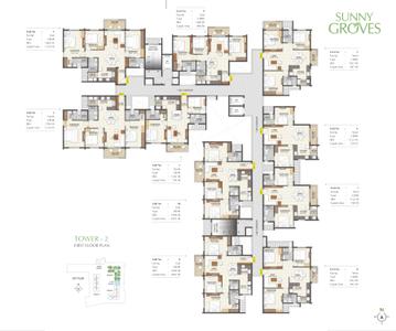 Project Image of 1120.0 - 3370.0 Sq.ft 2 BHK Apartment for buy in Cynosure Sunny Groves