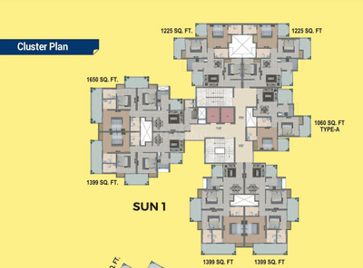 Project Image of 697.0 - 2666.0 Sq.ft 2 BHK Apartment for buy in Migsun Twiinz