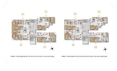 Project Image of 2243.0 - 3170.0 Sq.ft 3 BHK Apartment for buy in Emami Aamod