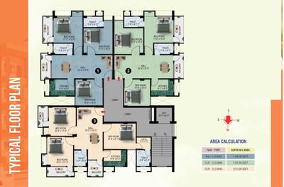 Project Image of 1152.0 - 1214.0 Sq.ft 3 BHK Apartment for buy in Mansarovar Ambika Enclave