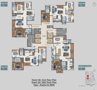 Project Image of 1794.0 - 5143.0 Sq.ft 2.5 BHK Apartment for buy in Sattva Aangane