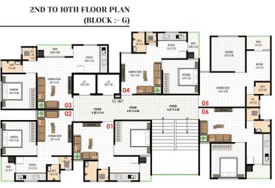Project Image of 343.8 - 569.73 Sq.ft 1 BHK Apartment for buy in Rudra Riyal Residency