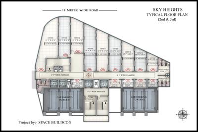 Project Image of 518.17 - 869.29 Sq.ft 1 BHK Apartment for buy in Space Sky Heights