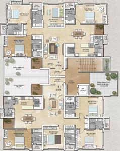 Project Image of 2328.0 - 2434.0 Sq.ft 4 BHK Apartment for buy in Chaitanya Centrum
