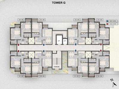 Project Image of 692.0 - 741.0 Sq.ft 1 BHK Apartment for buy in BCD Emprasa