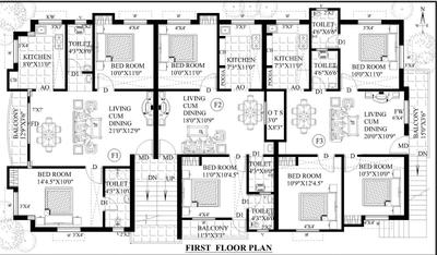 Project Image of 745.0 - 1420.0 Sq.ft 2 BHK Apartment for buy in Guru Aishwarya