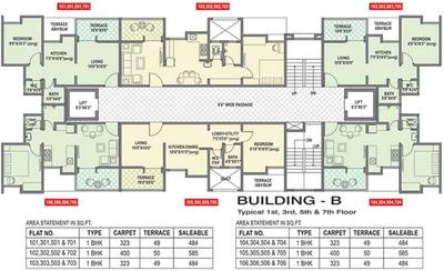Project Image of 369.0 - 548.0 Sq.ft 1 BHK Apartment for buy in Cozy Corner
