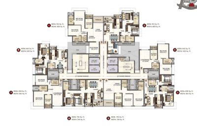 Project Image of 449.0 - 664.0 Sq.ft 1 BHK Apartment for buy in Marathon Nexzone Daffodil 1