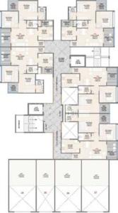 Project Image of 592.98 - 637.98 Sq.ft 2 BHK Apartment for buy in Shubh Meriton Towers