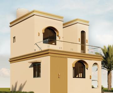 SCP Dubai Courtyard Elevation 1