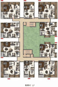 Project Image of 1765.28 - 3135.0 Sq.ft 3 BHK Apartment for buy in Nikhila Royal Pavilion Block A B And C