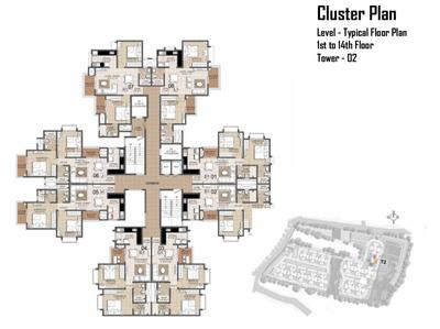 Project Image of 572.0 - 988.0 Sq.ft 1 BHK Apartment for buy in Prestige Primrose Hills Ph I