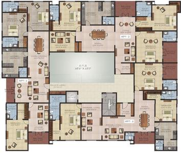 Project Image of 2800.0 - 3900.0 Sq.ft 3 BHK Apartment for buy in Sumanth Sreshta Chomalahri