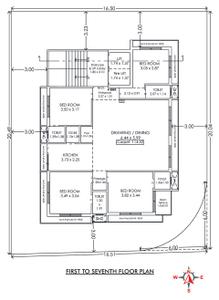 Project Image of 0.0 - 1232.68 Sq.ft 4 BHK Apartment for buy in A T Antriksh Opulence