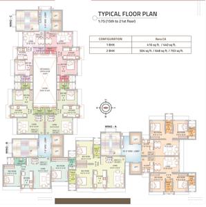 Project Image of 342.0 - 703.0 Sq.ft 1 BHK Apartment for buy in Shivam Gulmohar