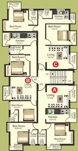 Project Image of 614.0 - 1966.0 Sq.ft 1 BHK Apartment for buy in Manju Royal Splendor