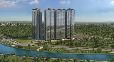 Project Image of 0.0 - 1176.06 Sq.ft 3 BHK Apartment for buy in Kasturi The Balmoral Riverside Tower A Phase IV