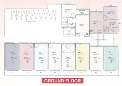 Project Image of 200.0 - 228.0 Sq.ft 1 RK Apartment for buy in Vardhaman Nest Homes