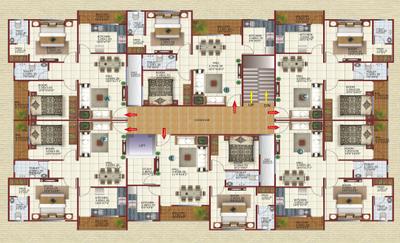 Project Image of 0.0 - 1000.0 Sq.ft 2 BHK Apartment for buy in Shriram Dashmesh Apartment