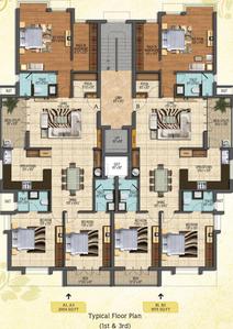 Project Image of 1975.0 - 2015.0 Sq.ft 3 BHK Apartment for buy in Awesome