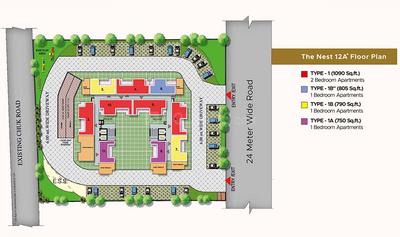 Project Image of 1090.0 - 1290.0 Sq.ft 2 BHK Apartment for buy in SVP Gulmohur Garden Utopia The Nest