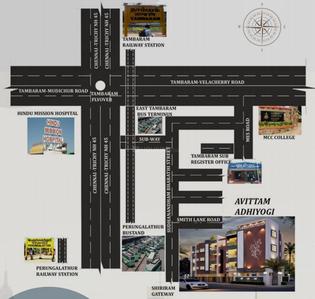 Avittam Adiyogi Location Plan 1