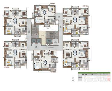 Project Image of 1280.04 - 2730.0 Sq.ft 2 BHK Apartment for buy in Aparna Serenity