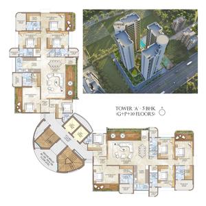Project Image of 2840.0 - 3665.0 Sq.ft 4 BHK Apartment for buy in Antonia The Sky Villa