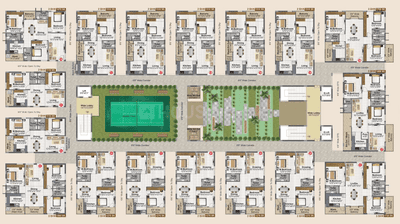 Project Image of 722.25 - 1305.0 Sq.ft 2 BHK Apartment for buy in Meenazi Elite