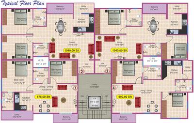 Project Image of 875.0 - 1040.0 Sq.ft 2 BHK Apartment for buy in Pruthvi Homes