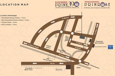 Project Image of 0.0 - 1640.0 Sq.ft 3 BHK Apartment for buy in Panchsheel Prime 390 Phase 3
