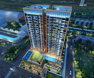 Project Image of 682.0 - 956.37 Sq.ft 2 BHK Apartment for buy in Shakti One Luxuria