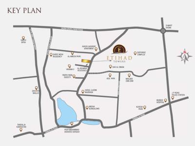 Project Image of 621.08 - 729.58 Sq.ft 2 BHK Apartment for buy in Grey Etihad Towers Block A And B
