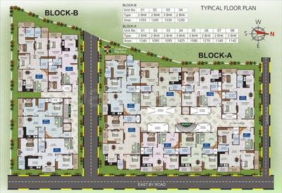 Project Image of 1240.0 - 1530.0 Sq.ft 2 BHK Apartment for buy in Sri Sai Krupa Elegance