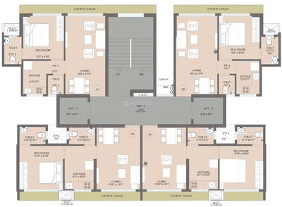 Project Image of 352.95 - 523.88 Sq.ft 1 BHK Apartment for buy in Galaxy Heights Tower III Wing L to P