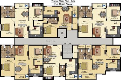 Project Image of 586.0 - 1151.0 Sq.ft 1 BHK Apartment for buy in Steps Stone HariSri