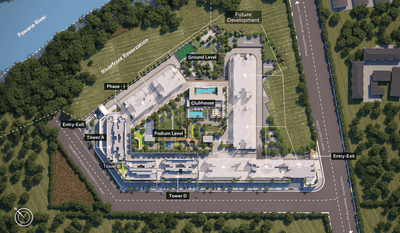 Project Image of 746.0 - 1166.0 Sq.ft 2 BHK Apartment for buy in Supreme Rivana Ph I