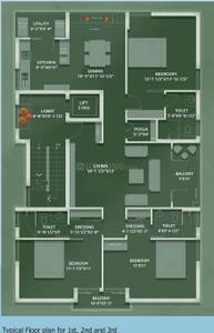 Project Image of 0.0 - 1970.0 Sq.ft 3 BHK Apartment for buy in AV Aran Residency