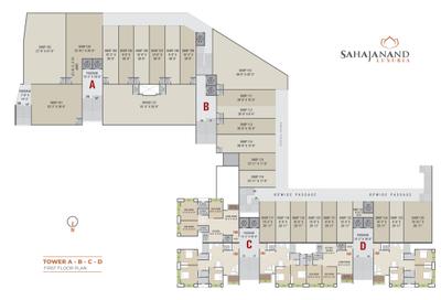 Project Image of 703.0 - 899.32 Sq.ft 2 BHK Apartment for buy in Sahjanand Luxuria